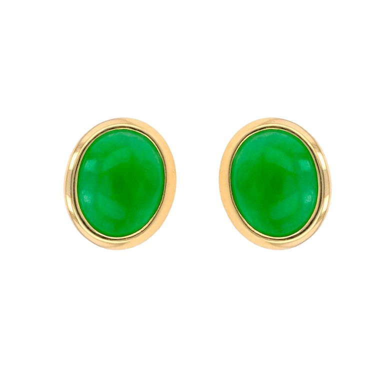 Acheter Boucles d'oreilles jade 3.56 carats or jaune 4.76g Comme neuf - 600,00 € Boucles d'oreilles jade 3.56 carats or jaune 4.76g Comme neuf - reconditionné disponible sur Gemme Les Bijoux